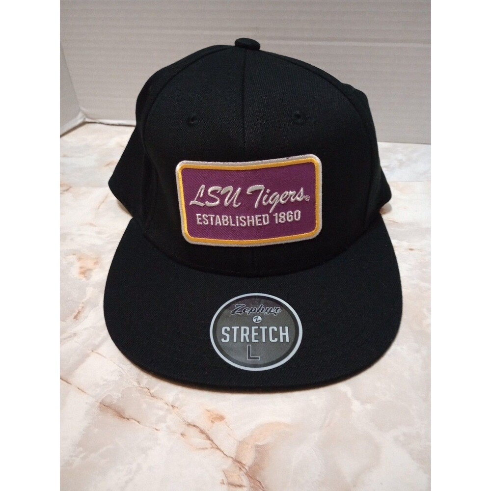 LSU Tigers Zephyr Fitted Hat ZH NCAA Purple Large